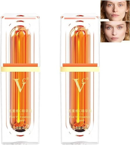 Generic Five Vitamin C Tone-Up Cream, Deep Hydration Toning Light Cream Conceal Pores,Brightening Face Moisturizing Makeup Cream,Tone Correcting BB Cream Tone-Up Lazy Concealer Face Cream (2pcs)