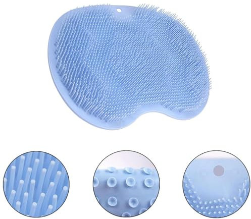 Shower Foot Scrubber Blue,Foot Cleaner Massager, Foot Massager for Shower Feet Back Body Shower Foot Scrubber (1Pcs)