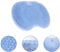 Shower Foot Scrubber Blue,Foot Cleaner Massager, Foot Massager for Shower Feet Back Body Shower Foot Scrubber (1Pcs)