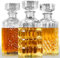 3PCS Whiskey Decanters, 33.8oz Liquor Decanter Set for Men Glass Decanters for Liquor, Bottles for Alcohol, Presents for Dad, Tequila Decanters Creative Presents for Man, Home Bar Decorations