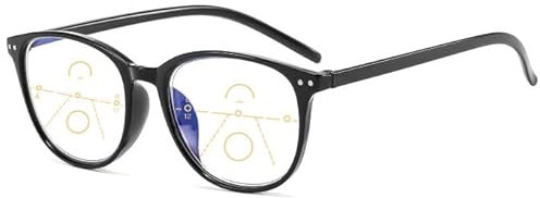 Suertree Bifokale Lesebrille Antiblaulicht Brille Unisex für Damen Herren Antimüdung Lesehilfe Multi Fokus Sehhilfe Presbyopie Korrektur +1.5X
