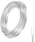 SGQTGIMU 20 Metros Cable Electrico 2 Hilos, Cable Bipolar Transparente, Cable Flexible Transparent de 28 AWG-diámetro exterior 1,6 x 3,2 mm para Instalar Electrodomésticos de Baja Potencia