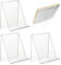 Acryl Buchstütze, Transparente Buchstützen, Buchständer Acrylaufsteller, 3pcs Klarer Buchständer aus Acryl, Schrägsteller als Buchstütze für Schulen, Wohnungen, Büros, Bibliotheken-13 x 10 x 11.5cm