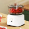 Picadora de verduras, picadora de alimentos, mini procesador de alimentos, picadora de ajo, mini procesador de alimentos portátil, triturador de verduras inalámbrico con carga USB, 350 ml,White