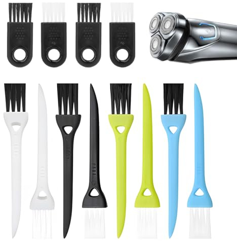 COYUN 12pcs Ersatz Rasierer Reinigungsbürste, Reinigungsbürste für Elektrorasierer, Razor Reiniger Set, Mini Haar Pinsel Remover Trimmer Tastatur Pinsel Duster Reiniger