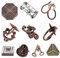 Twin Key Lock Puzzle, 10Pcs Classical Metal Lock Puzzle, Traditional Brain Teaser Puzzles for Games, Unlock Interlock Brain Teaser Toys Gifts for Adults & Kids, Toys