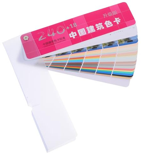 EXCEART Schede Campione Vernice Standard 258 Colori Strumento Colori Versatile per Interni ed Esterni Resistente e Facile da Trasportare per Progetti Pittura