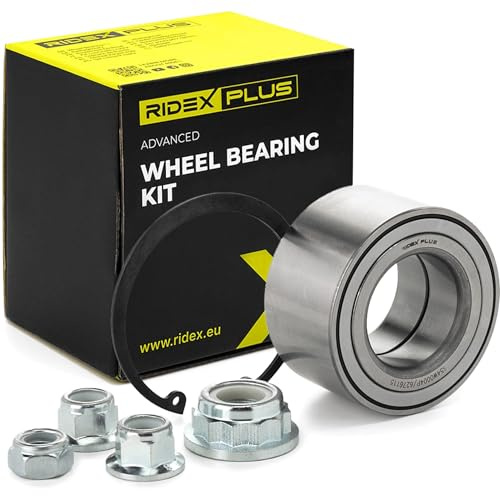 RIDEX PLUS 654W0004P Radlagersatz pro Rad Vorne Außen: 74mm Innen: 40mm Kugellager mit Anbau-/Befestigungsmaterial Kompatibel mit VW Golf 4 Schrägheck 1J1 1J0407625A 1J0598625A V03940001AP001