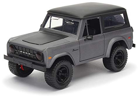 1973 Ford Bronco Grey Black 1:24 Jada Toys 98279
