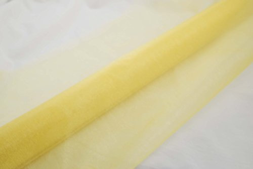 Organza gelb 10 m x 70 cm - Stoff zum Dekorieren Organza Tisch Deko Stoff