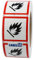 GHS 02 Etiketten 50 x 50 mm - Warnung feuergefährliche Stoffe - 1.000 Gefahrensymbole Aufkleber auf 1 Rolle(n), Polyethylen, GHS Kennzeichnung