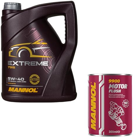 5L Motoröl MANNOL Extreme 5W-40 1x Motor Flush ADDITIV