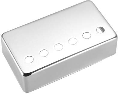 Sourcing map Lot de 2 capots de micro Humbucker en métal pour guitare électrique Argenté 52 mm