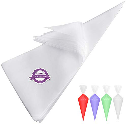 Extra Thick 100 Pack 18 Inch Disposable Piping Bag Pastry Icing Bag Cake Decorating Bags Large Size