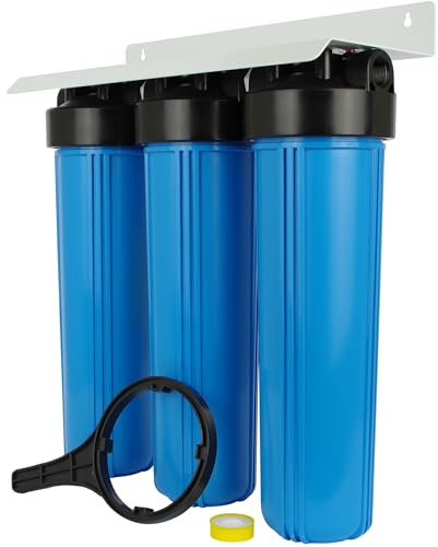 SpiroPure BBFS-222 Alloggiamento del filtro dell'acqua triplo della sostituzione 4.5x20 #20 Tre fasi 3 alloggiamento del filtro
