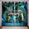 feelingyou Teens Gamepad Fenstervorhang 175x140cm Camouflage Game Console Fashion Vorhänge für Kinder Jungen Mädchen Gedrucktes Hip Hop Graffiti Gardine 2er-Set Fenster Vorhänge