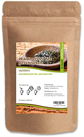 Mynatura Waldmeister geschnitten I Tee I Waldmeistertee I Getrocknet I Unverkennbarer Geschmack I Waldmeister Kraut I Ohne Zusätze I Im Beutel (100g)