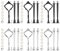 6 Set Tiered Tray Hardware Kits for Cake Stand Mold Crown - 3 Tier Holder for Wedding Party Making Resin Cupcake Dessert Platter Serving Stand (Silver & Black)