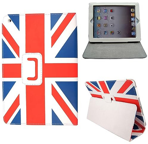 Amazon Fire HD 7 (2012 Version) Case, Leather Flip Folio Case Cover with Stand Case (Union Jack England Flag)