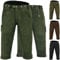 German Wear Jagd Lederhose Kniebundhose Jägerhose Trachtenlederhose Büffelleder 52/L, Dunkelgrün