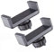 VizGiz 2 Pack Ring Light Phone Holder Replacement Clamp 17mm Rotate Ball Hole Clip Base for Hose Gooseneck Support Stand Live Broadcast Tripod Monopod Mount Attachment Cradle Black