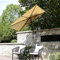 QQAA Jardin Demi Parasol Balcon Outdoor Parasol Parasol de Marché avec Inclinaison 6 Baleines en Acier Parasol Rectangulaire - 200x100cm - 4 Couleurs (Color : Beige)