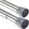 Tringle Rideau Sans Percage Tringle a Rideaux Barre Rideau Sans Perçage, Extensible, Longueur 50-80cm, Argent brillant (2 Pièces)