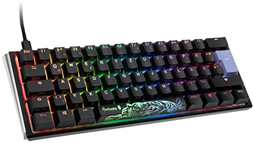 Ducky One 3 Classic - Mechanische Tastatur, Gaming Keyboard, Mini-Format 60%, MX-Red