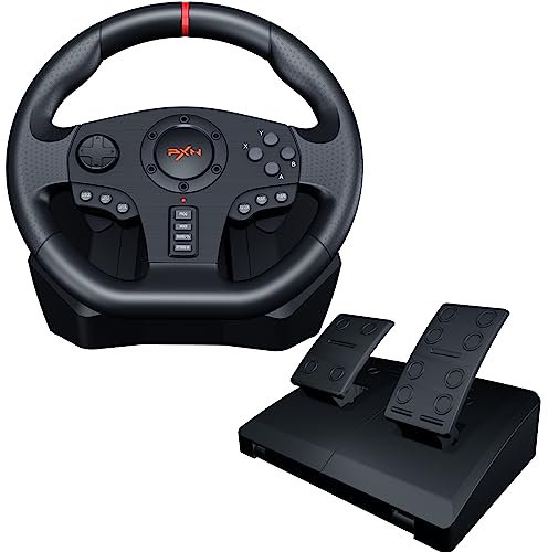 PXN V900 Gaming Lenkrad Mit Pedalen, 270/900° Mit Vibrationen Feedback, Für PC, PS3, PS4, Switch - Gebraucht