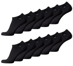 TOM TAILOR Sneaker Socken - bequeme Unisex Socken - Socken für den Alltag und Freizeit - im praktischen 12er Pack, Farben:black, SockSizes:43-46
