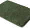 Yeaban Olivgrüne Badezimmerteppiche, dicke Chenille-Badematten, saugfähiger und waschbarer Badteppich, rutschfest, Plüsch und weiche Teppiche für Badezimmer, Küche, Dusche, Waschbecken, 43,2 x 61 cm