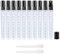 Apstaqeoo 10Pcs, 10Ml Empty Glass Spray Bottles with Scale - Clear Mini Sample Perfume Atomizer Vial Travel Bottles Set with Fine Mist Sprayer & Black Dust Cap Perfect for Fragrance, Essential Oils