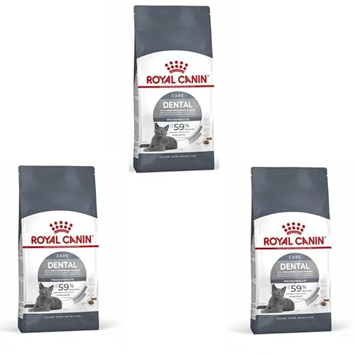 ROYAL CANIN Dental Care | 3er Pack | 3 x 400 g | Trockenfutter für ausgewachsene Katzen | Zur Unterstützung der Gesundheit und Maulhygiene | Mit einem Zahnpflege-Aktivnährstoff