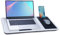 Baoee Large Lap Desk White Marble,Portable Tray with Pillow Cushion Fits Up to 17,with Slot,Mouse Pad,Great for Home & Office
