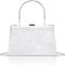 Larcenciel Silber Clutch, Glitzer Damen Handtasche mit Abnehmbarer Kette, Metallisch Pailletten Abendtasche, Elegant Crossbody Umhängetasche Tasche für Hochzeit, Party, Date (20x5x13cm) (Pailletten)