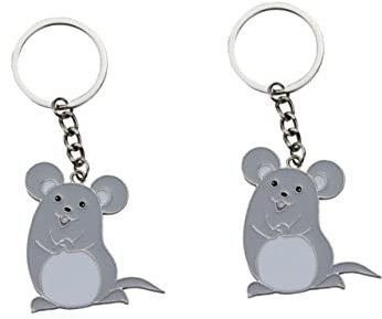 WRITWAA 3er-Set Modellierender SchlüSselanhäNger Aus Zinklegierung – Niedlicher Tier-SchlüSselanhäNger FüR Taschen, AutoschlüSsel Und Dekorationen