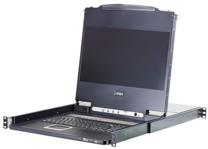 ATEN CL5716MW (D) 43cm Wide LCD KVM Switch, USB-PS/2,VGA, 16 Port, Tastaturlayout DE