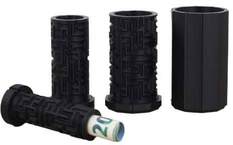 Naturalspring Labyrinth | Geschenkversteck | Cryptex | Geschenkverpackung Geburtstag (Schwarz, Ambitioniert)