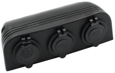 jojofuny Zigarettenanzünderbuchse Im Auto Netzadapter -zigarettenanzünderbuchse Mit Anzeige Schutz Vor Wasser Und Staub Zur Montage Mit Schrauben Und Klemmen