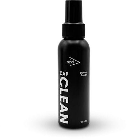 CAP CLEAN apol zertifizierter Spezialreiniger für waschbare Baseball Caps 100 ml Sprühflasche vegan biologisch abbaubar Zitronen-Duft Made in Germany