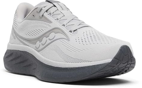 Saucony Men's Ride 18 Sneakers, Cloud/Shadow, 12 Wide