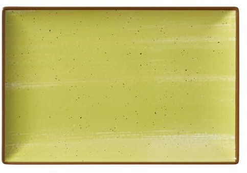 METRO Professional Piatto piano Madleen, ceramica gres, 30 x 20 cm, rettangolare, verde, 6 pezzi