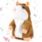 Sprechendes Hamster-Spielzeug, wiederholtes sprechendes Plüschtier, elektronisches lustiges Kinder-Stofftier, geeignet für Kinder Interaktion, Früherziehung, geburtstagsgeschenk(FARBE:Hellbraun)