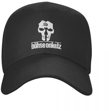 Baseball Kappe Baseball Cap Benutzerdefinierte Deutsch Rock Bohse Onkelz Schädel Baseball Kappe Frauen Männer Atmungsaktiv Papa Hut Sport
