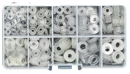 M3 M4 M5 M6 Rondelles plates dures et souples Joint en plastique PVC Joint isolant transparent Joint uni Entretoise Assortiment de rondelles plates - Transparent dur