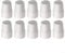 White Plastic Radiator Cap, Radiator Valve Cap Replacement Push-Fit White Plastic Radiator Cap, Eliminate Risk Of Radiator(10pcs)