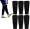 Football Sock Sleeves, 3 Pairs Elastic Soccer Sock Sleeves for Shin Pad Support, Breathable and Comfortable, Team Leg Sock Sleeves Shin Pad Socks for Football, Running, and Training