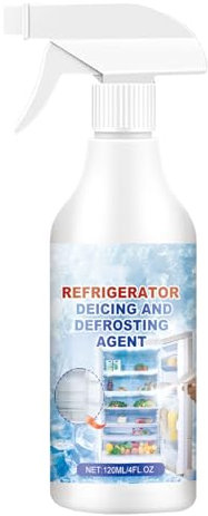Abtauspray - Auto Auftauspray Für Kühlschrank Gefrierschrank - Schmilzt Schnell Gefrorenes Eis Im Kühlschrank/Gefrierschrank - Abtau Enteiser für Kühl, Gefrierschrank - 120ml