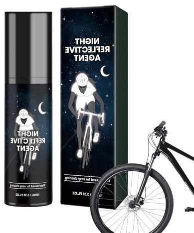 Mbiyhgta Vernice spray brillante - Vernice spray fosforescente per vestiti da 100 ml | Vernice spray riflettente di sicurezza per vestiti, biciclette, skateboard, tela, legno, tessuto