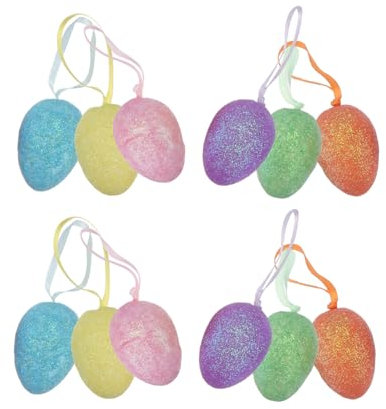 Vaguelly 24stücke Teiliges Bunte Ostereier Karton Spielzeug Zur Dekoration Für Ostern Zum Befüllen Von Nestern Fotorequisiten Für Unvergessliche Momente Mit Familie Und Freunden